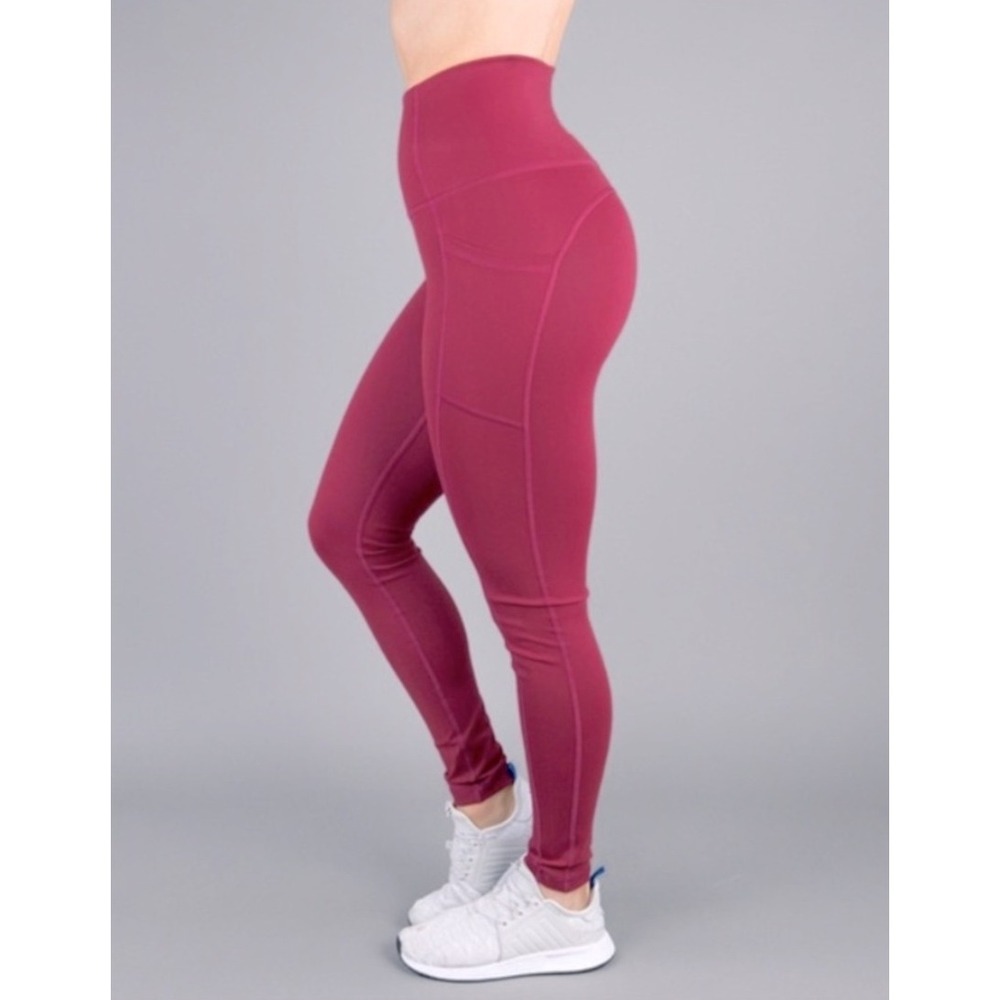 Buffbunny Luna Side Pocket Leggings Womens Small Athleisure Activewear Gym Yoga